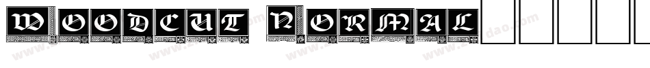 Woodcut Normal字体转换